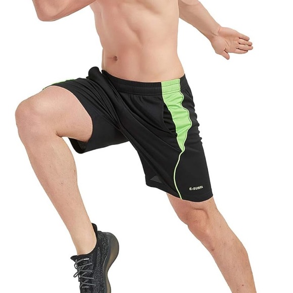 Athletic Running Shorts with Pockets 7” Quick Dry Breathable Gym Workout Shorts - Picture 5 of 7